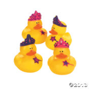 Princess Rubber Duckies<br> 2"-1dz